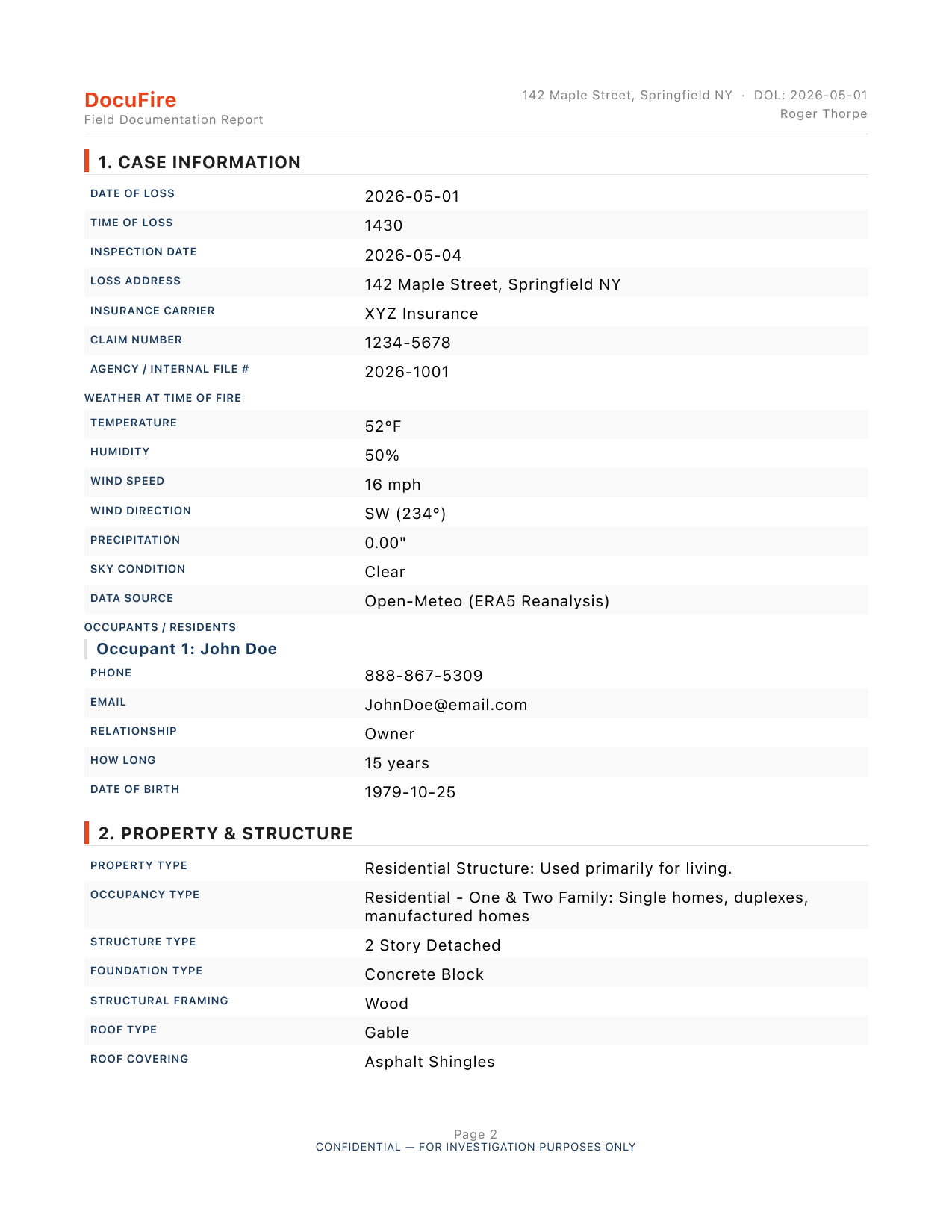 Field Documentation Export — Page 2