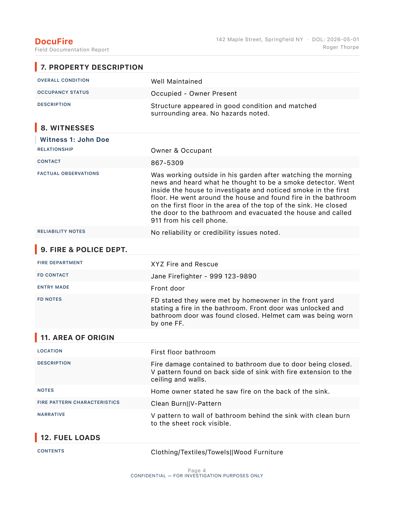 Field Documentation Export — Page 4